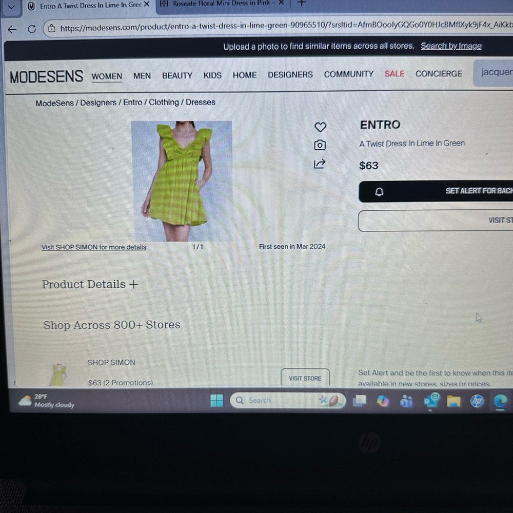 Entro Bright Green Ruffle Dress